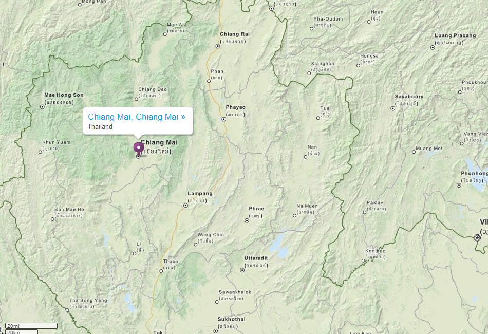 Chiang Mai map